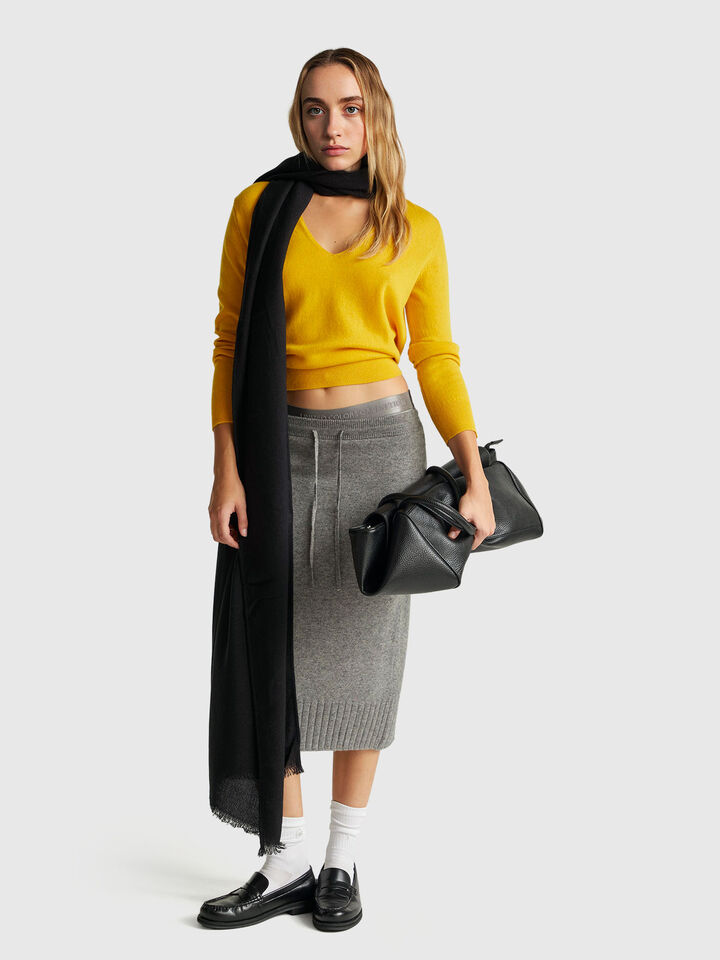 V NECK SWEATER L/S Women image number 3